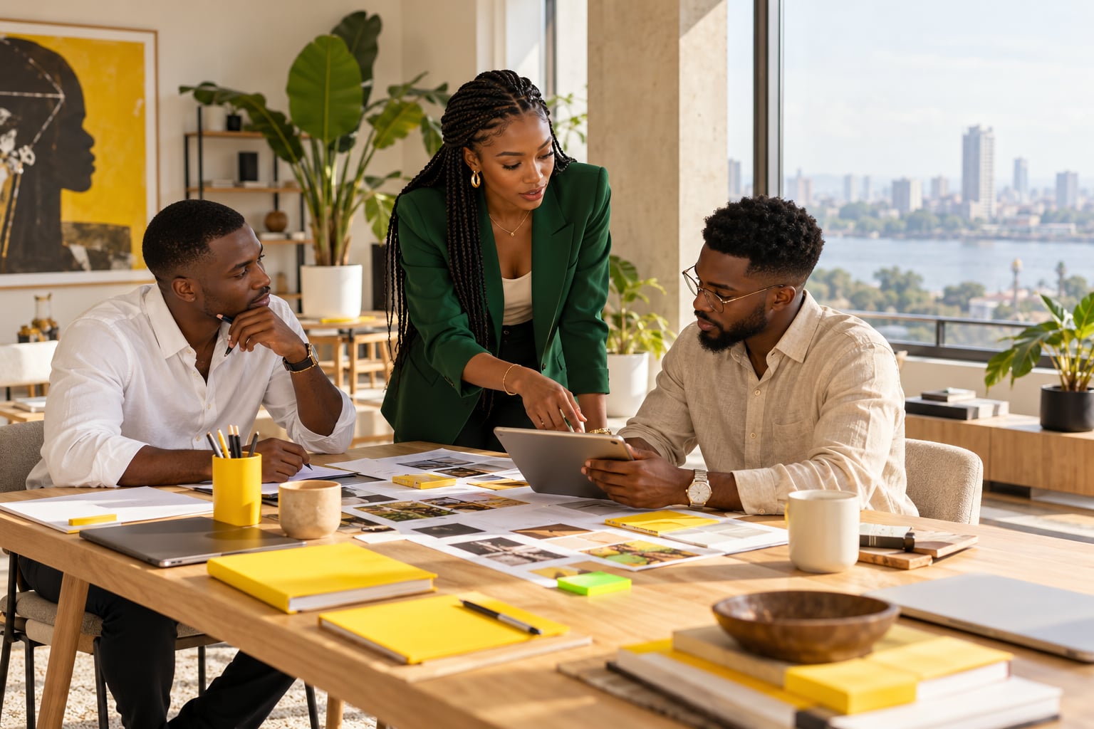 Séance de consulting stratégique avec un entrepreneur africain